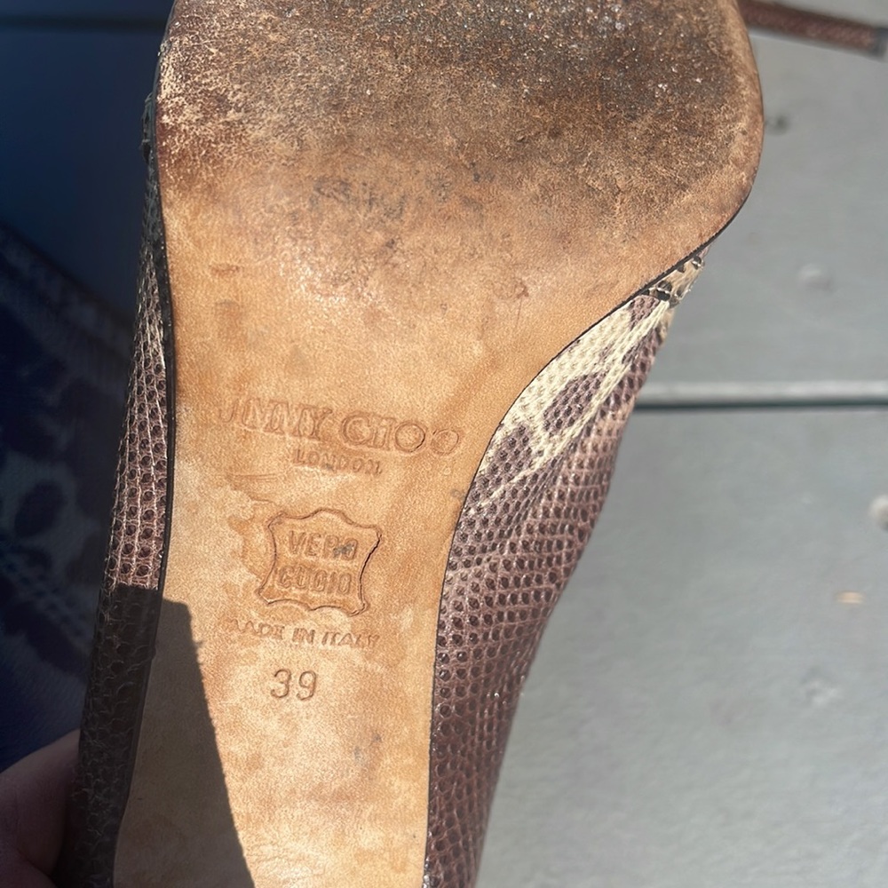 Jimmy Choo Python Boots Size 39 - image 4